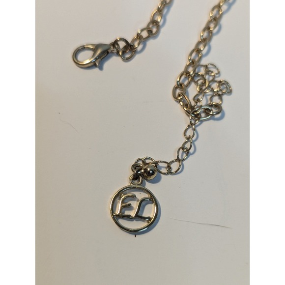 Necklace Erica Lyons gold tone black tassel - Picture 4 of 5